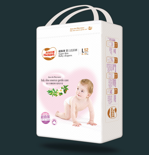 媽咪好奇超薄嬰兒紙尿褲L碼52片