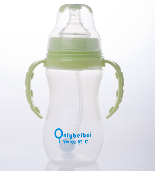 唯昵貝貝寬口奶瓶270ml綠色