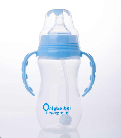 唯昵貝貝寬口奶瓶270ml藍(lán)色