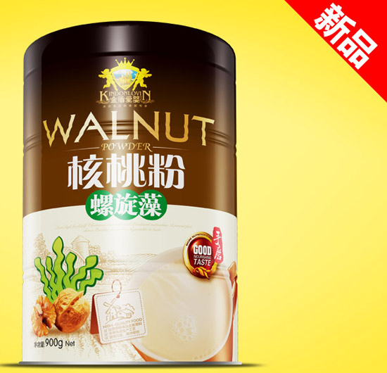 金盾愛(ài)嬰螺旋藻核桃粉鐵聽(tīng)