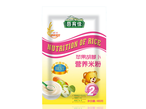 茵育佳蘋果胡蘿卜營養(yǎng)米粉2段