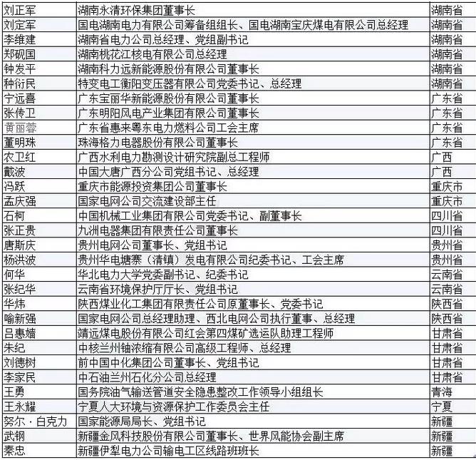 有哪些能源電力大佬將參加兩會？