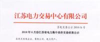 江蘇 | 2018年6月集中競(jìng)價(jià)交易結(jié)果：成交電量33.31億千瓦時(shí)！