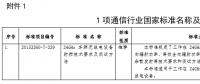 工信部發(fā)布通信行業(yè)1項(xiàng)國(guó)家標(biāo)準(zhǔn)、8項(xiàng)行業(yè)標(biāo)準(zhǔn)及1項(xiàng)行業(yè)標(biāo)準(zhǔn)修改單報(bào)批公示